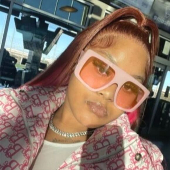 BRAND New Super Sized Sunglasses pink - Picture 6 of 8